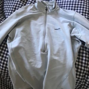 Patagonia blue quarter zip up
